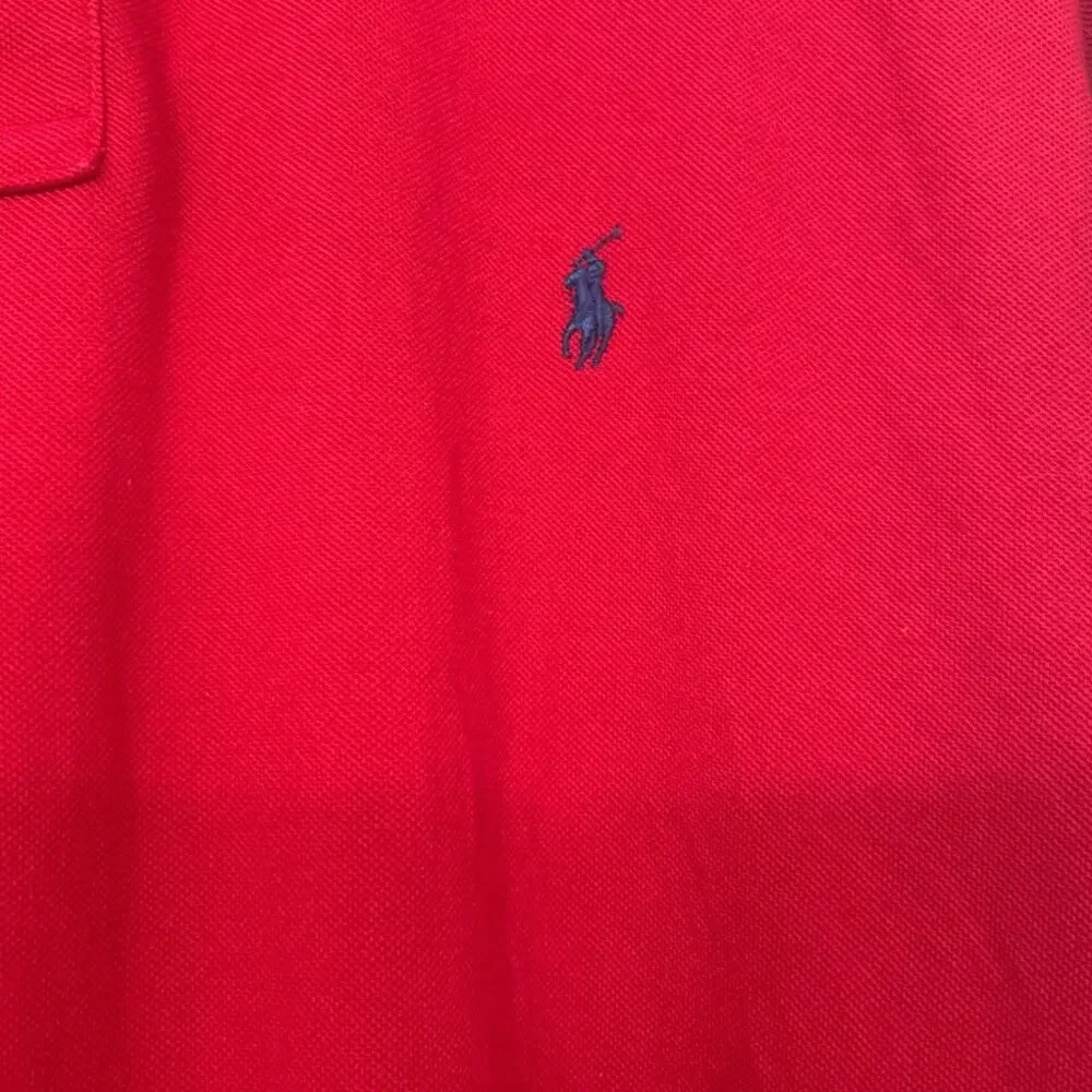 Polo Ralph Lauren Red Cotton Polo Shirt 2XLT Big Tall Classic Preppy Americana